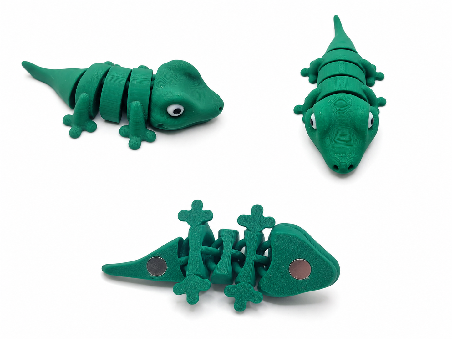 3D Printed Articulated Gecko Magnet