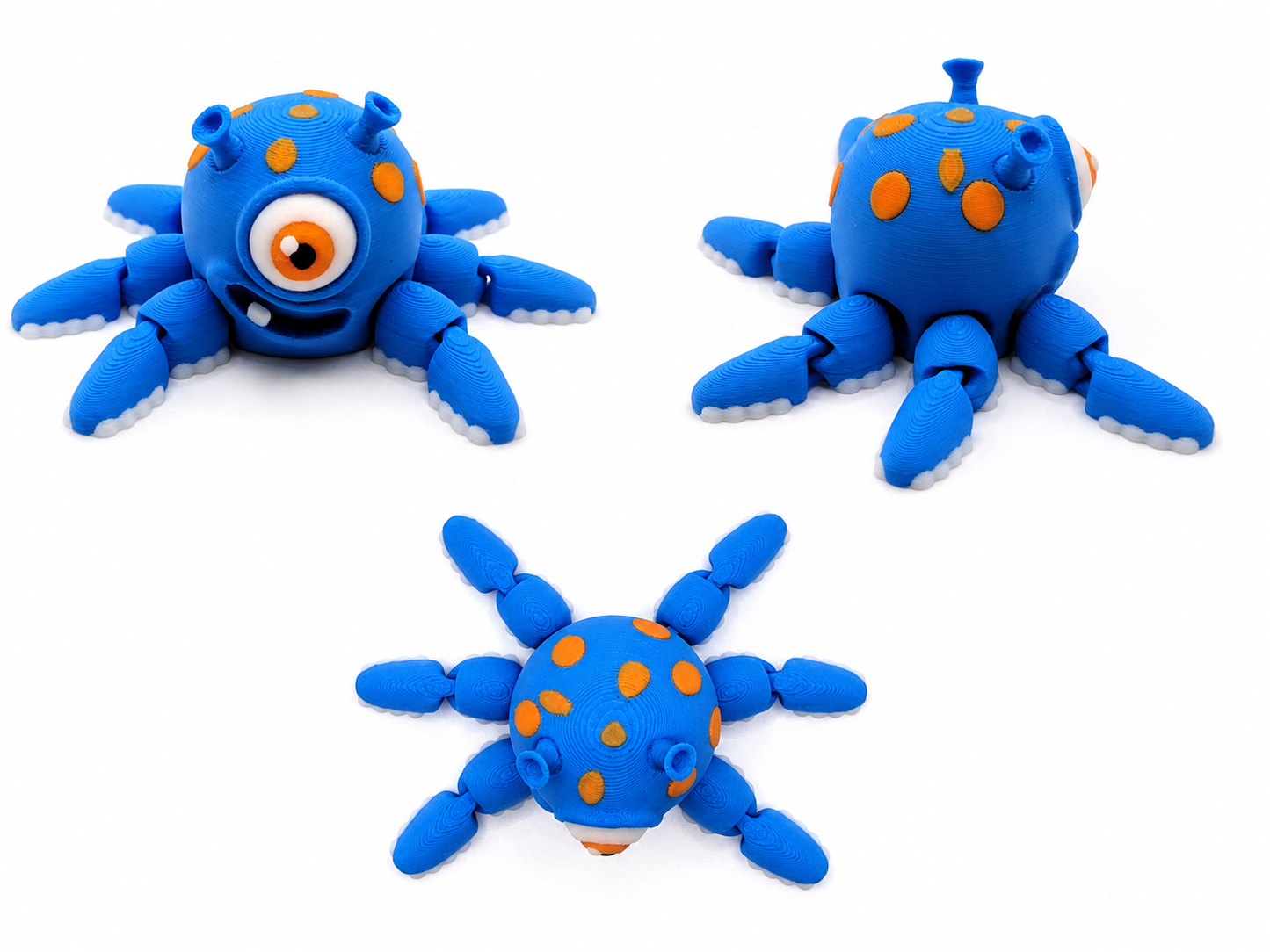 3D Printed Articulated Alien Squid