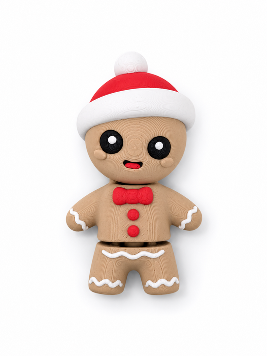 3D Printed Articulated Gingerbread Man