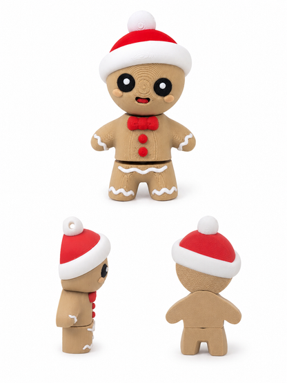 3D Printed Articulated Gingerbread Man