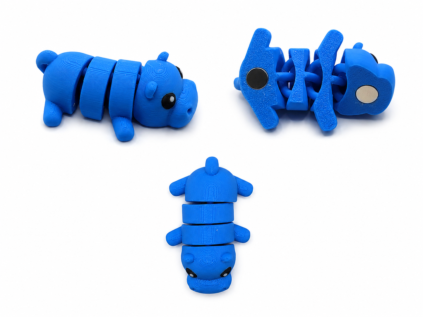3D Printed Articulated Hippo Magnet