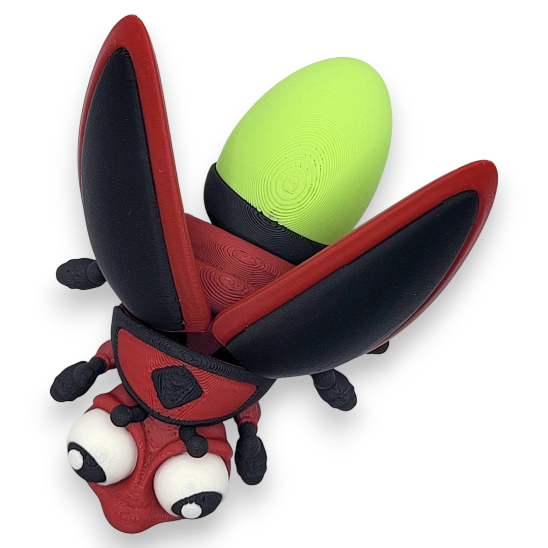 Firefly Figurine, 3D Desk Toy, Mini Collectible, Gift for Nature Lovers