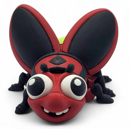 Firefly Figurine, 3D Desk Toy, Mini Collectible, Gift for Nature Lovers