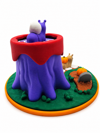3D Printed Halloween Snail Diorama