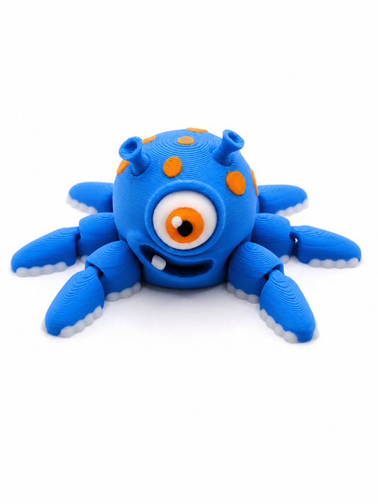 3D Printed Articulated Alien Squid
