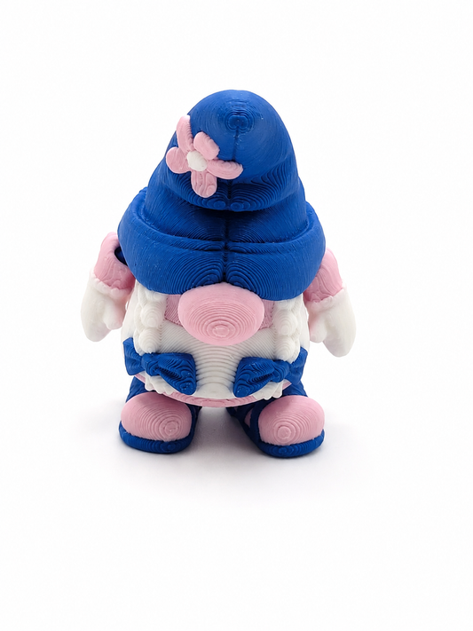 3D Printed Spring Gnome Figurine