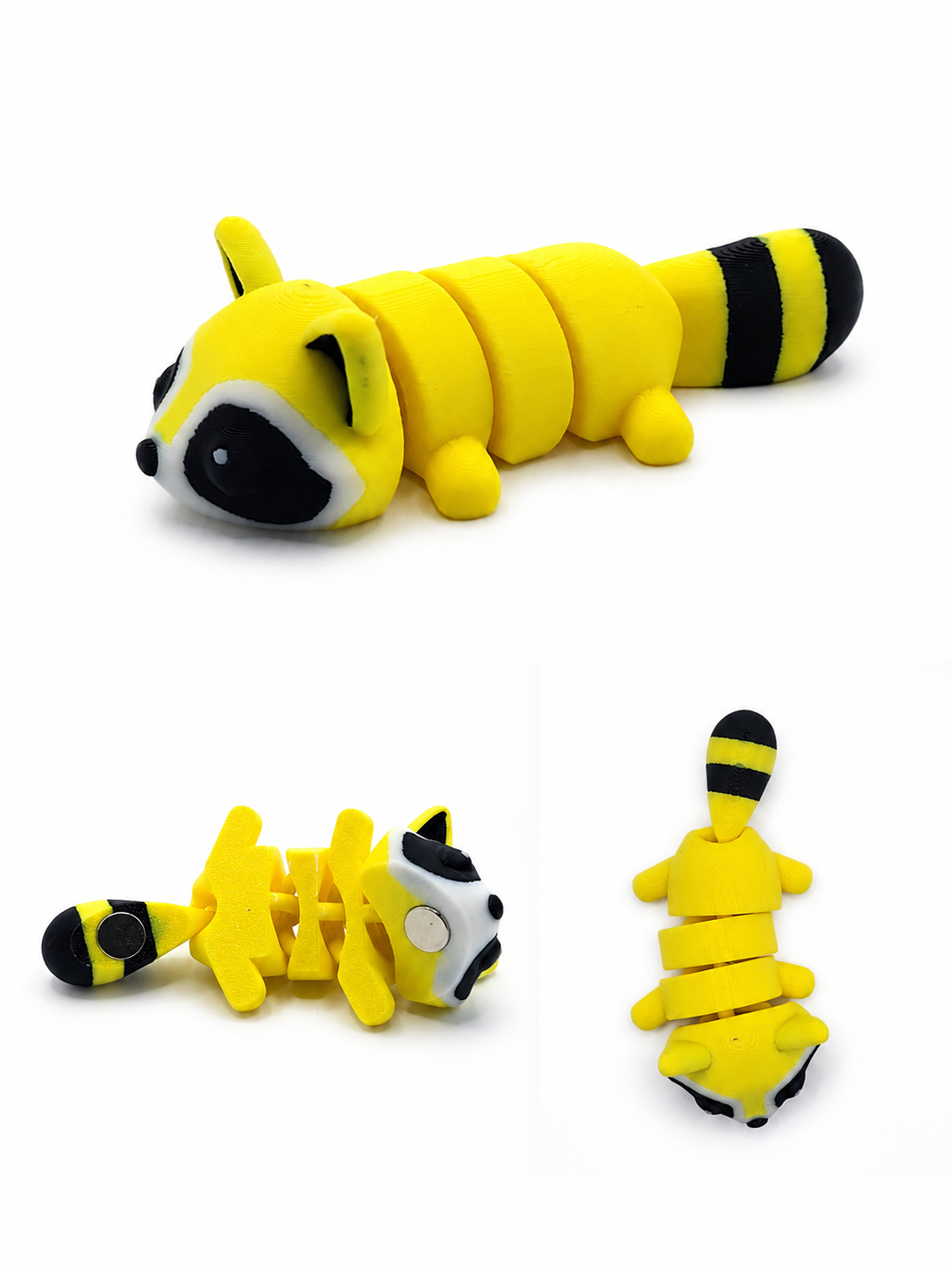 3D Printed Articulated Raccoon Magnet