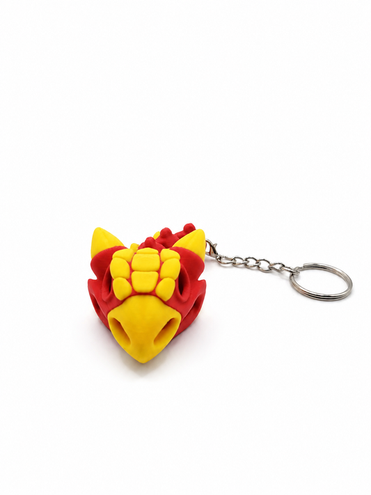 Articulated Dragon Keychain – 3D Printed Flexi Dragon
