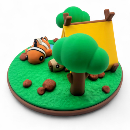 Capybara Diorama, Desk Toy, Animal Collectible, Gift for Animal Lovers