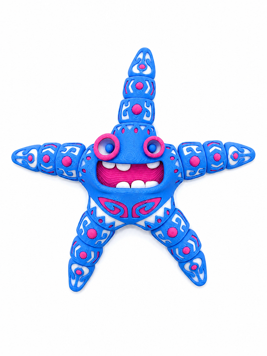 Articulated Starfish Monster – 3D Printed Flexi Sea Creature