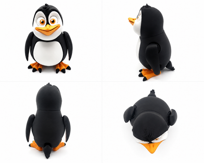 Cute Penguin – 3D Printed Collectible Figure