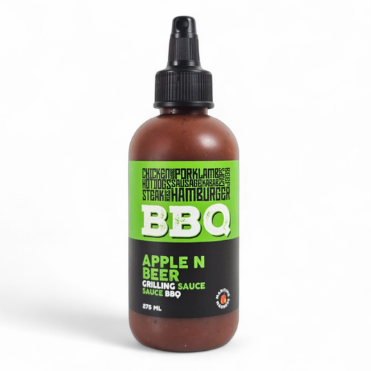 Apple N’ Beer BBQ Sauce | 275mL | Mild Hot Sauce | Canadian BBQ Gift