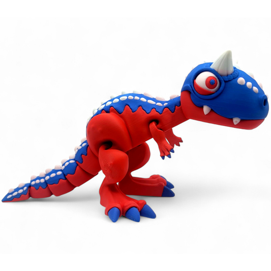 Flexi Dinosaur, Articulated Dino, Desk Toy, Birthday Gift