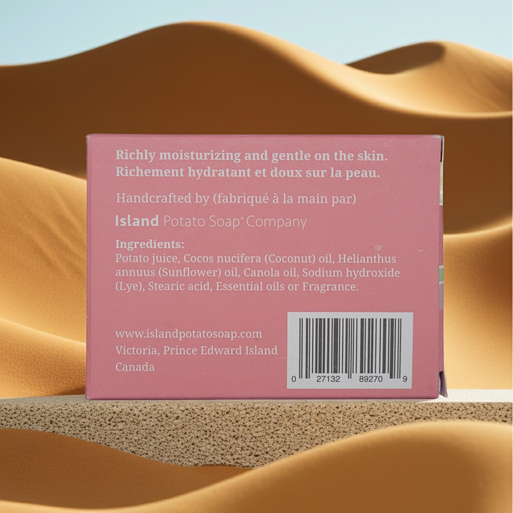 Island Potato Soap® – Handmade Hand & Body Bar (130g)