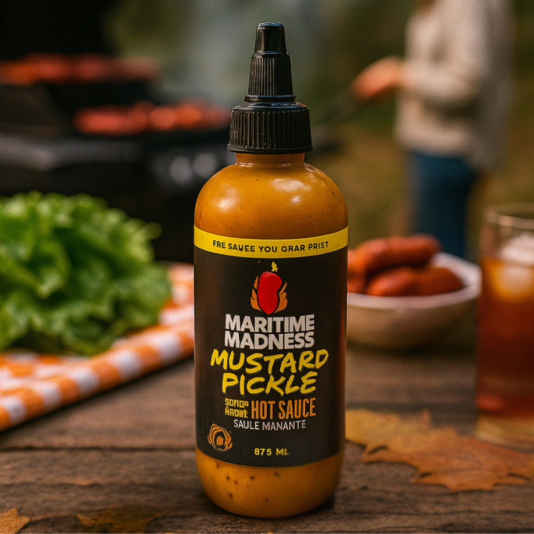 Mustard Pickle Hot Sauce | 275mL | Medium Heat | East Coast Classic | Canadian Gift