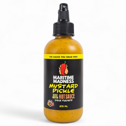 Mustard Pickle Hot Sauce | 275mL | Medium Heat | East Coast Classic | Canadian Gift