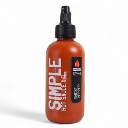 275mL Simple Ghost Pepper Hot Sauce – BIG Squeeze with Flip Top Cap
